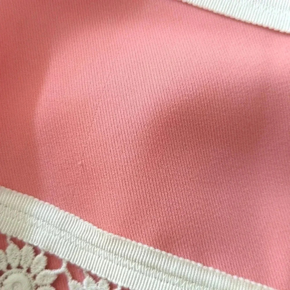 Moschino Pink Floral Lace Dress - Picture 8 of 11